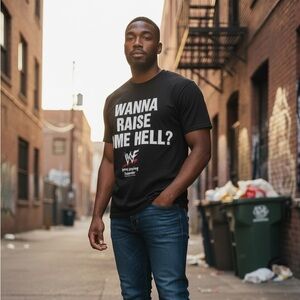 VINTAGE WWF 1998 Stone Cold Steve Austin Wanna Raise Some Hell Usa Made TShirt L